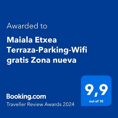 アパート Maiala Etxea-terraza Zona Nueva-wifi Aparcamiento En La Puerta
